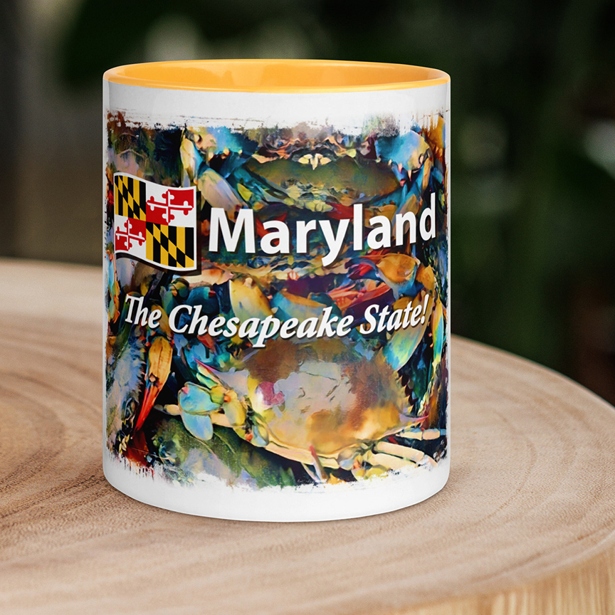 Maryland, The Chesapeake State Colorful Ceramic Mug